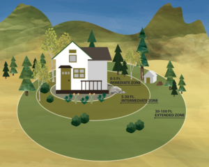 defensible space zones