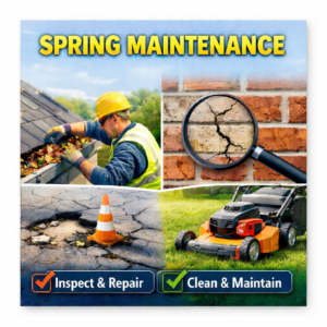 Spring maintenance tasks for homeowners.