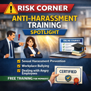 Anti-harassment training promotional graphic